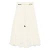 Zimmermann Cotton Rhiannon Embroidered Midi Skirt