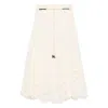 Zimmermann Cotton Rhiannon Embroidered Midi Skirt