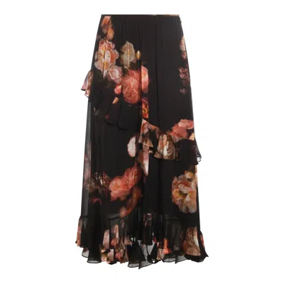 Zimmermann Floral Skirts In Black