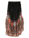 Zimmermann Skirts Black In Multi