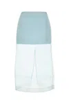 Zimmermann Women's Pastel Organza Crush Layered Skirt In Blue