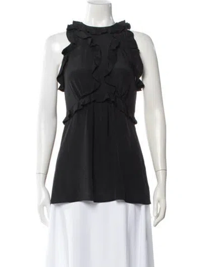 Pre-owned Zimmermann Sleeveless Blouse In Gray
