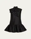 Zimmermann Sleeveless Bow Mini Dress In Black