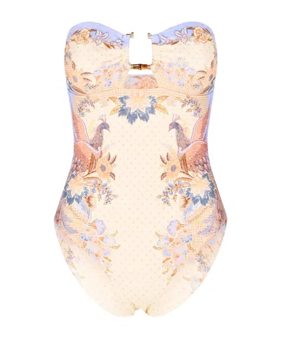 Zimmermann Sleeveless One-piece Swimsuit In Multi