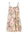 Zimmermann Maxine Mini Dress Pink Kaleidoscope Floral In Nude