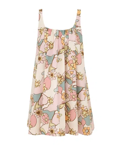 Zimmermann Maxine Mini Dress Pink Kaleidoscope Floral In Multi