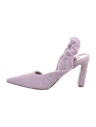 Pre-owned Zimmermann Slingback Pumps In Purple