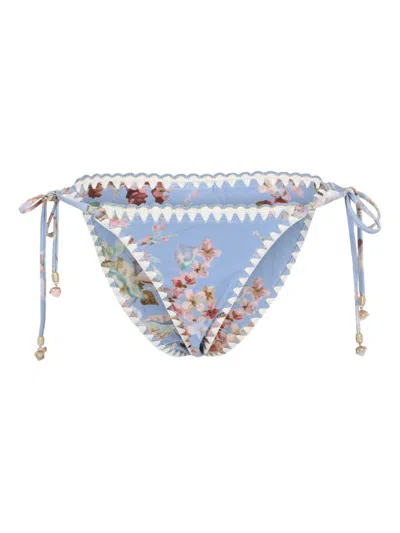 Zimmermann Slip Bikini Fantasia  In Blue
