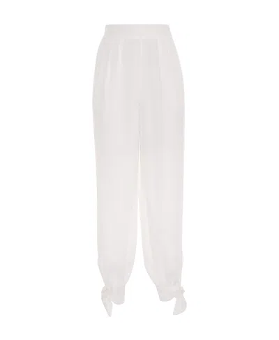 Zimmermann Slit Casual Pants In White