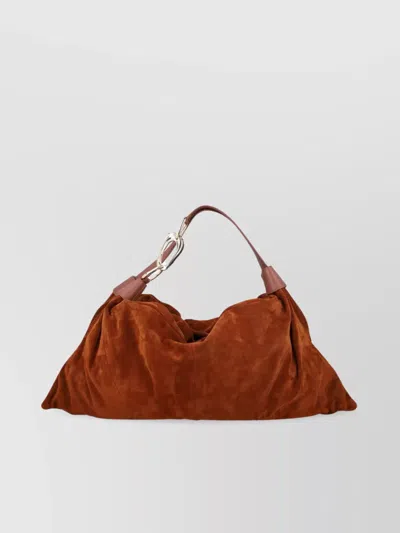 Zimmermann Slouchy Suede Bag Metal Hardware