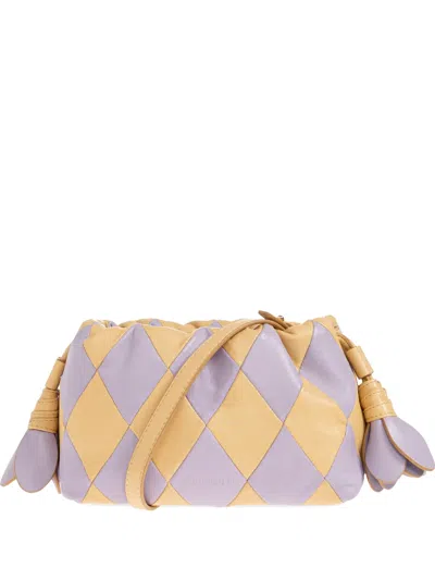 Zimmermann Small Cloud 91 Diamond-patchwork Leather Clutch Bag In Blue