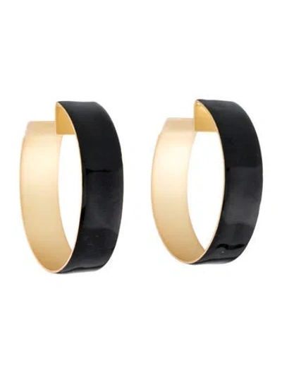 Pre-owned Zimmermann Smalll Enamel Hoop Earrings In Multi