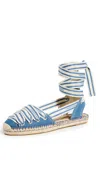 Zimmermann Woman Espadrilles Blue Size 8 Textile Fibers In Denim