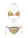 Zimmermann Multicolor Polyamide Bikini In Yellow