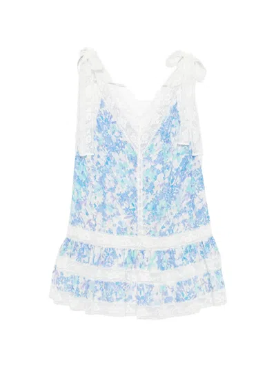 Zimmermann Solstice Floral-print Mini Dress In Multi