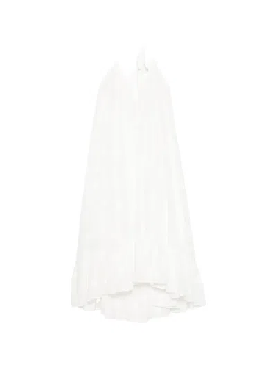 Zimmermann Solstice Polka-dot Midi Dress In White