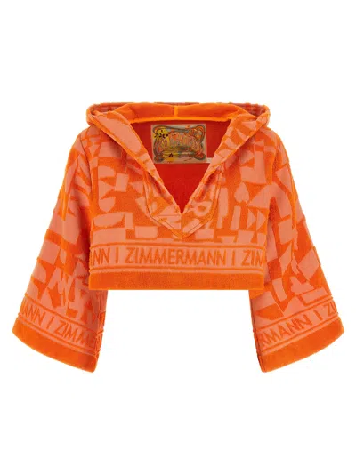 Zimmermann Solstice Sweatshirt In Orange
