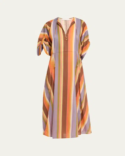Zimmermann Solstice Tunic Midi Dress In Multi