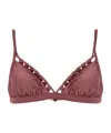 Zimmermann Spaghetti Strap Bikini Top In Red