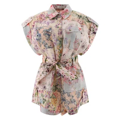 Zimmermann Spliced Floral Halliday Jumpsuit