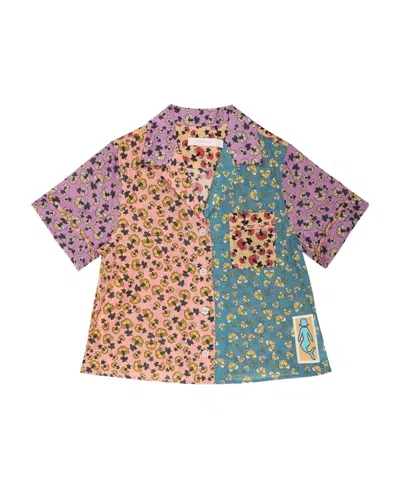 Zimmermann Spliced Shirt In Nude