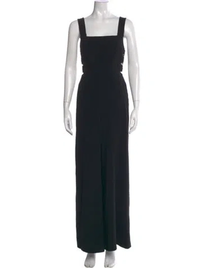 Pre-owned Zimmermann Square Neckline Jumpsuit In Black