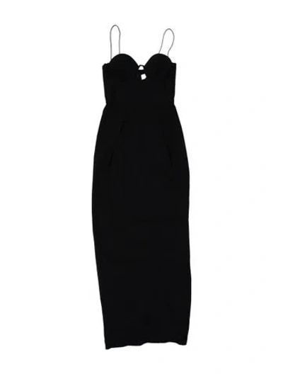 Pre-owned Zimmermann Square Neckline Long Dress In Black