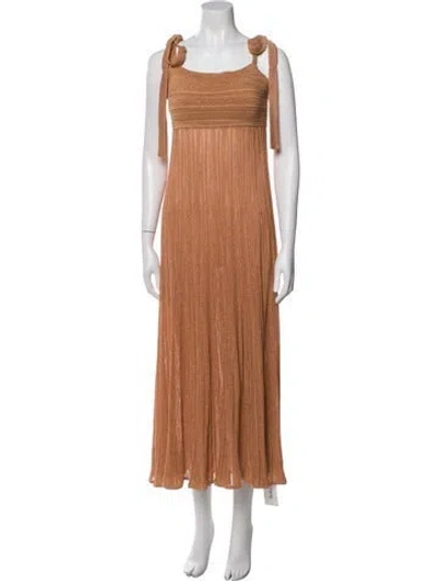 Pre-owned Zimmermann Square Neckline Long Dress In Neutral