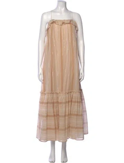 Pre-owned Zimmermann Square Neckline Midi Length Dress