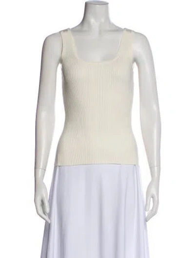 Pre-owned Zimmermann Square Neckline Sleeveless Top In Neutral