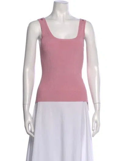 Pre-owned Zimmermann Square Neckline Sleeveless Top In Pink
