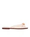 Zimmermann Knotted-detail Slides In Pink
