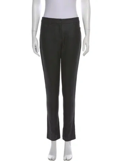 Pre-owned Zimmermann Straight Leg Pants In Gray