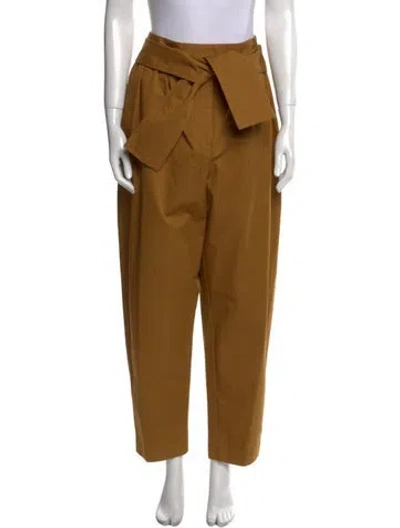 Pre-owned Zimmermann Straight Leg Pants In Neutral