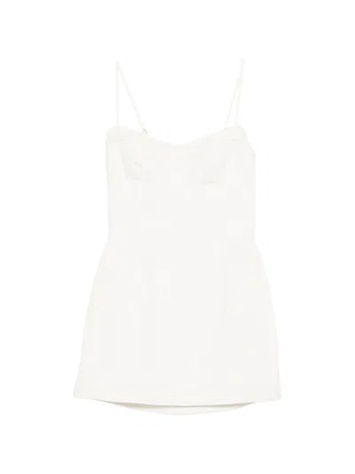 Zimmermann Strap Structured Dress In White