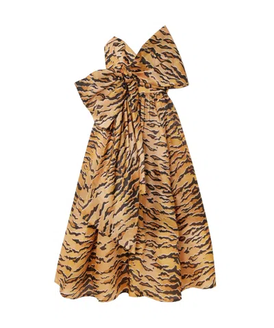 Zimmermann Strapless Dress In Brown