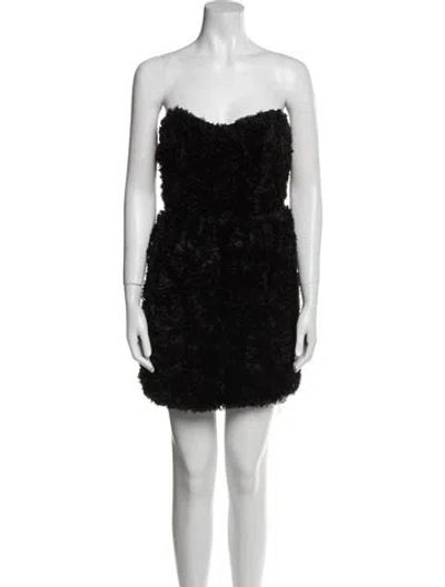 Pre-owned Zimmermann Strapless Mini Dress In Black