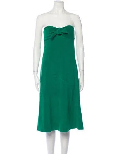Pre-owned Zimmermann Strapless Mini Dress In Green