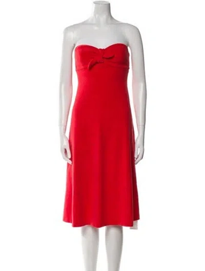 Pre-owned Zimmermann Strapless Mini Dress In Red