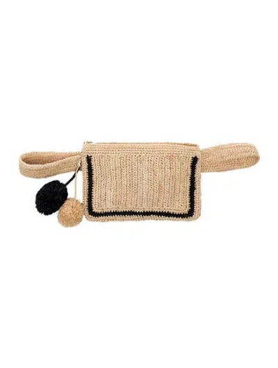 Pre-owned Zimmermann Straw Belt Bag In Brown
