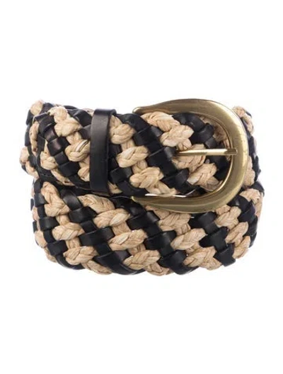 Pre-owned Zimmermann Straw Belt In Neutral