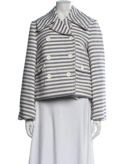 Pre-owned Zimmermann Striped Blazer In Neutrals