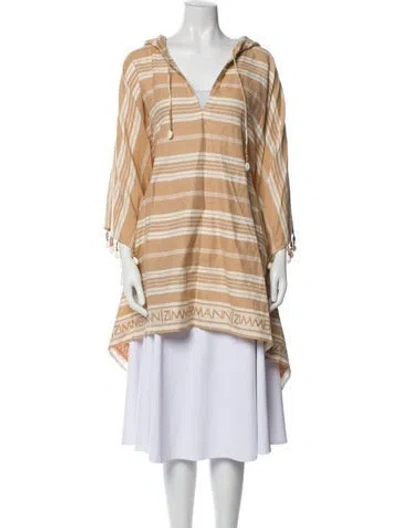Pre-owned Zimmermann Striped Jacket In Neutral