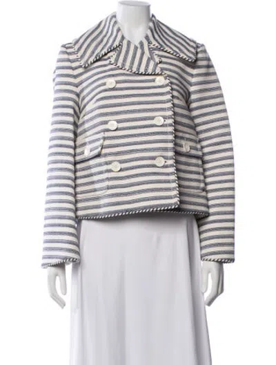 Pre-owned Zimmermann Striped Jacket In Neutrals