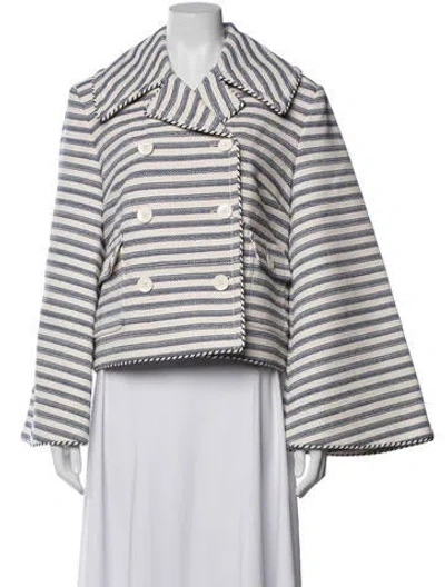 Pre-owned Zimmermann Striped Jacket W/ Tags In Neutrals