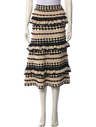 Pre-owned Zimmermann Striped Knee-length Skirt