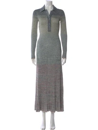 Pre-owned Zimmermann Striped Long Dress In Multi