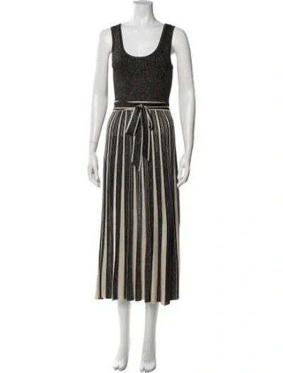 Pre-owned Zimmermann Striped Long Dress W/ Tags