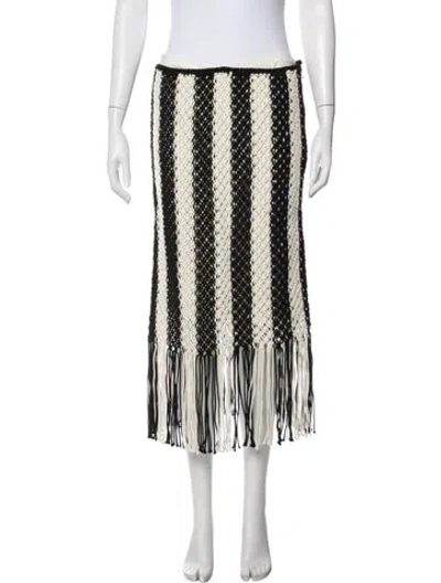 Pre-owned Zimmermann Striped Long Skirt W/ Tags