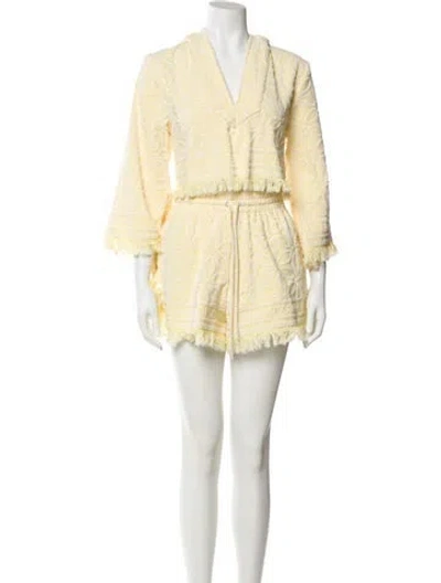Pre-owned Zimmermann Striped Lounge Set In Yellow